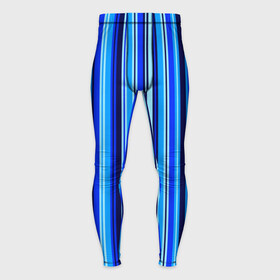 Мужские тайтсы 3D с принтом Сине голубые полосы в Белгороде,  |  | blue | dark blue | pattern | striped | stripes | полосатый | полосы | узор