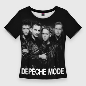 Женская футболка 3D Slim с принтом Depeche Mode  black  white portrait в Белгороде,  |  | 80s | 80е | alternative rock | bands | depeche mode | music | pop | synthpop | алан уайлдер | альтернатива | группы | депеш мод | дэйв гаан | мартин гор | мужчины | музыка | музыканты | поп | портрет | синти поп | энди флетчер