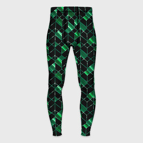 Мужские тайтсы 3D с принтом Геометрический узор, зеленые фигуры на черном в Белгороде,  |  | abstract | black | geometric | geometric pattern | green | green and black | polygons | shapes | striped | stripes | абстрактный | геометрический | геометрический узор | зеленый | зеленый и черный | многоугольники | полосатый | полосы | фигуры