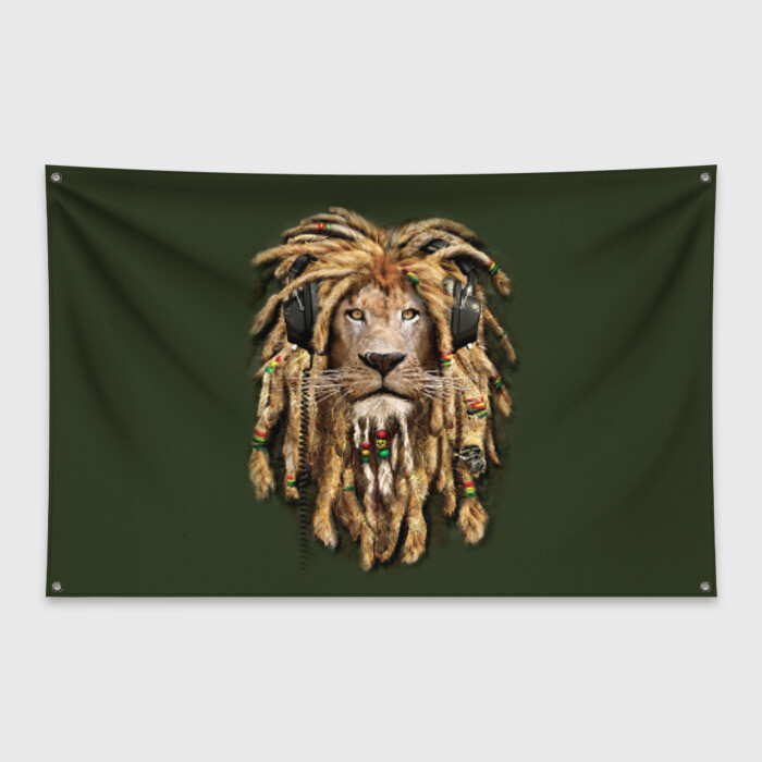 Флаг-баннер Лев фото