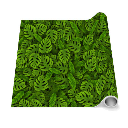 Бумага для упаковки 3D Тропические листья фото