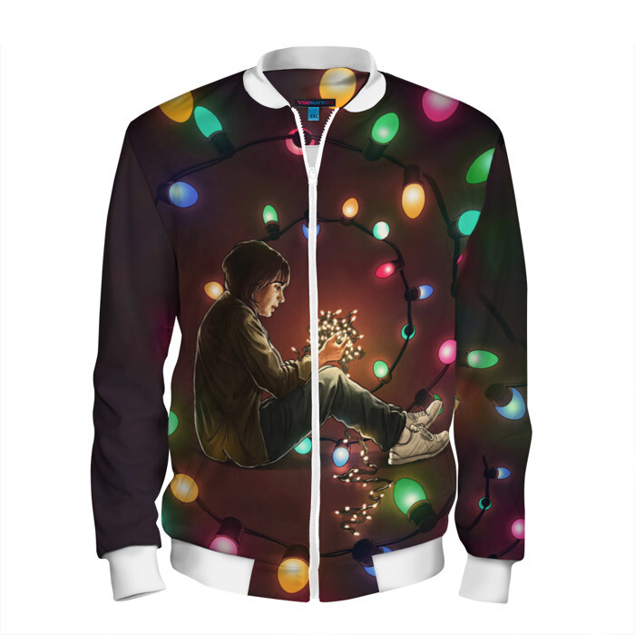 Мужской бомбер 3D Очень странные дела фото