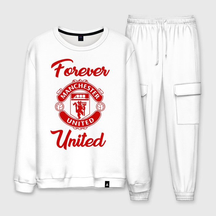 Мужской костюм хлопок Манчестер Юнайтед фото