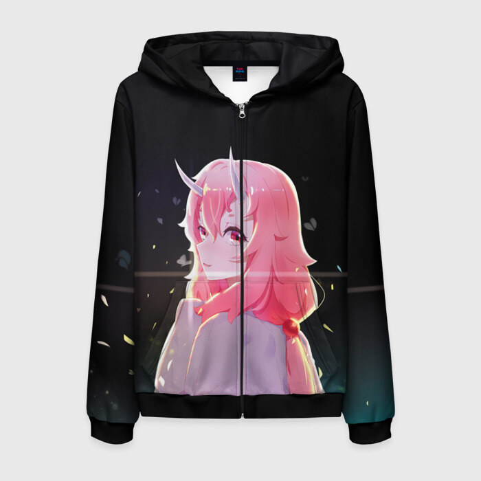 Мужская толстовка 3D на молнии Аниме Слизь фото