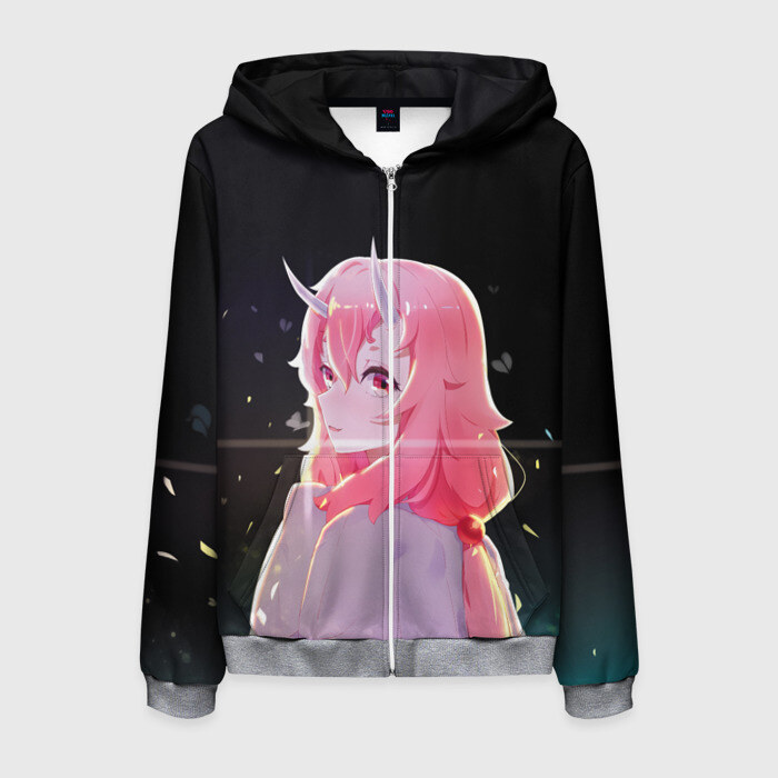 Мужская толстовка 3D на молнии Аниме Слизь фото