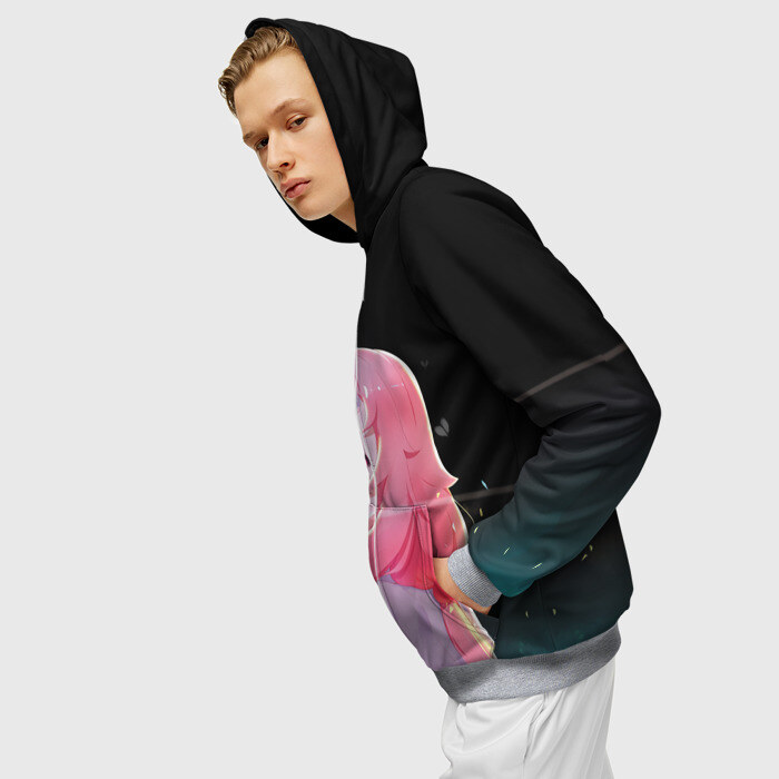 Мужская толстовка 3D на молнии Аниме Слизь фото