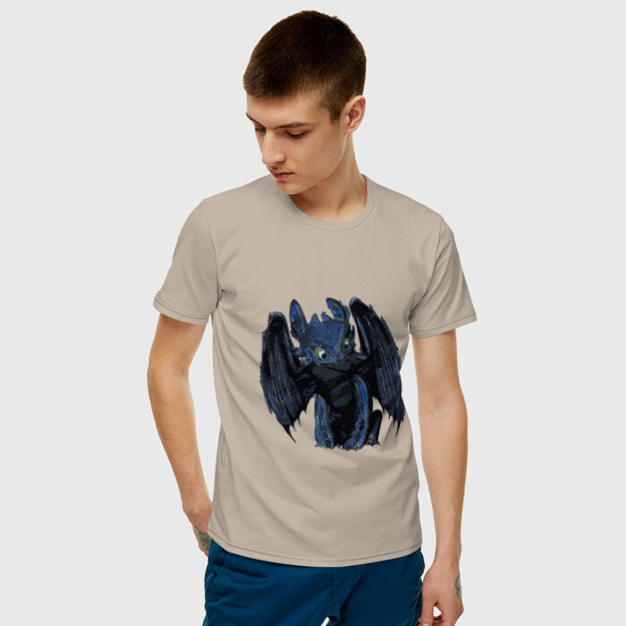 Мужская футболка хлопок Ночная фурия фото