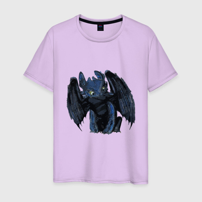 Мужская футболка хлопок Ночная фурия фото