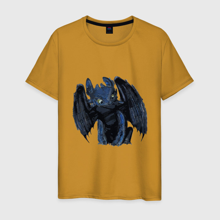 Мужская футболка хлопок Ночная фурия фото