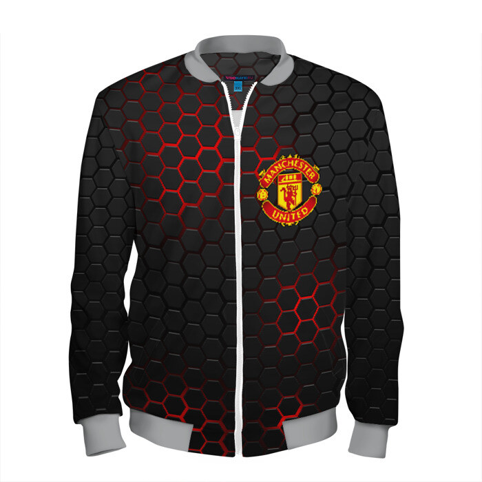 Мужской бомбер 3D МАНЧЕСТЕР ЮНАЙТЕД фото