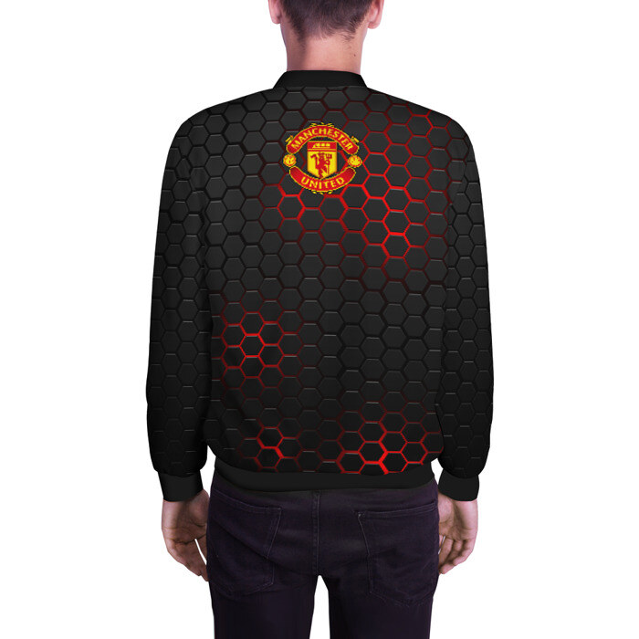 Мужской бомбер 3D МАНЧЕСТЕР ЮНАЙТЕД фото