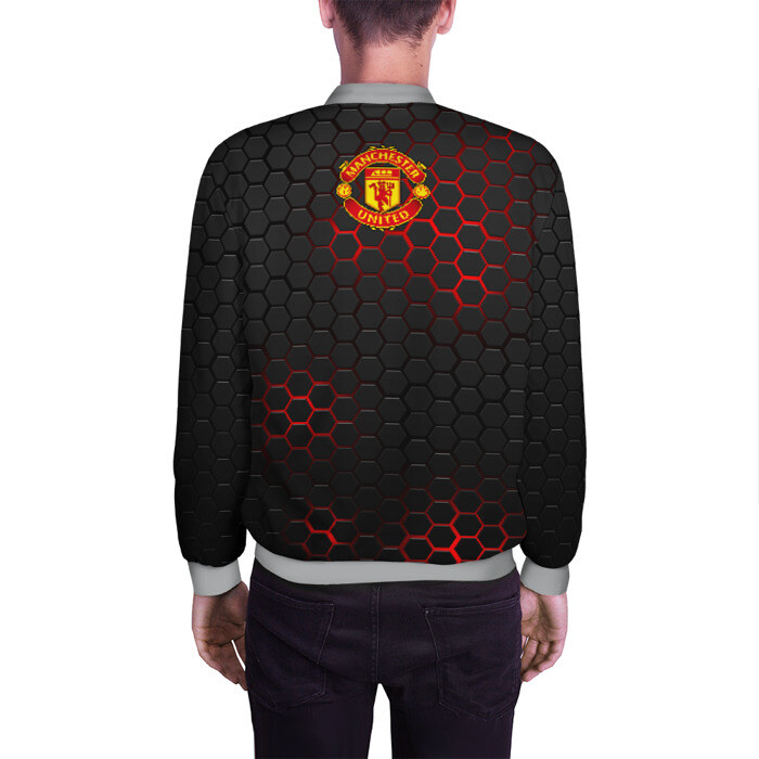 Мужской бомбер 3D МАНЧЕСТЕР ЮНАЙТЕД фото