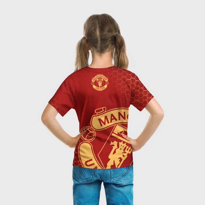Детская футболка 3D МАНЧЕСТЕР ЮНАЙТЕД  фото