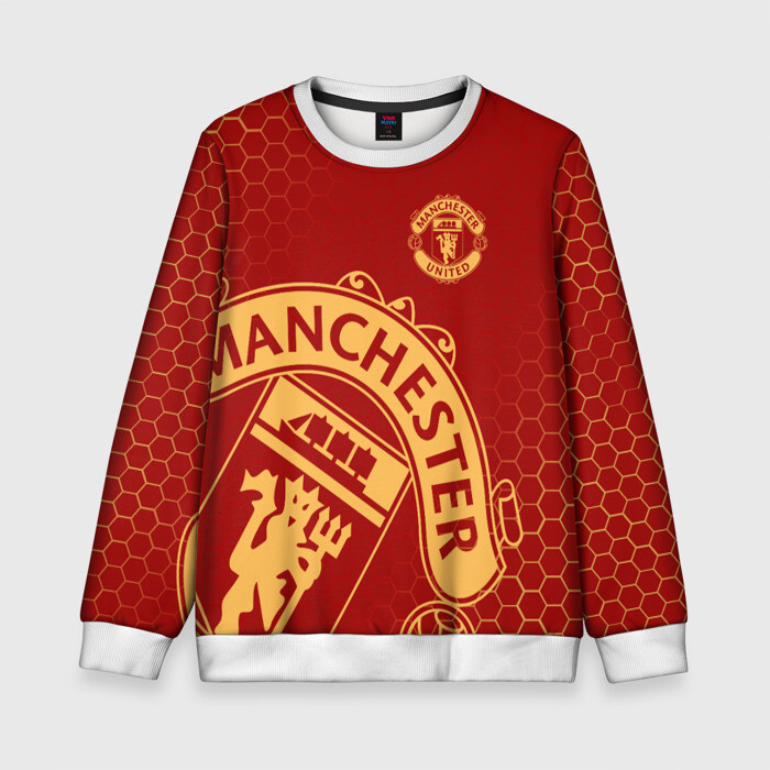 Детский свитшот 3D МАНЧЕСТЕР ЮНАЙТЕД  фото