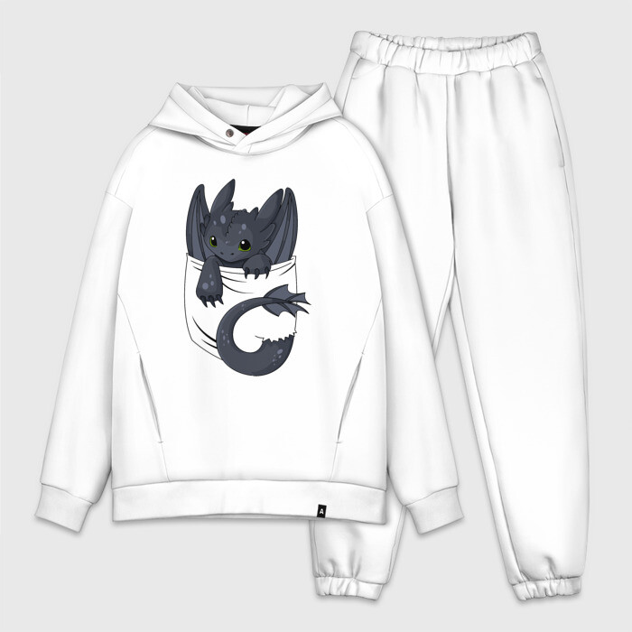 Мужской костюм хлопок OVERSIZE Ночная Фурия фото