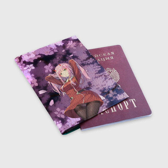 Обложка для паспорта матовая кожа Darling фото