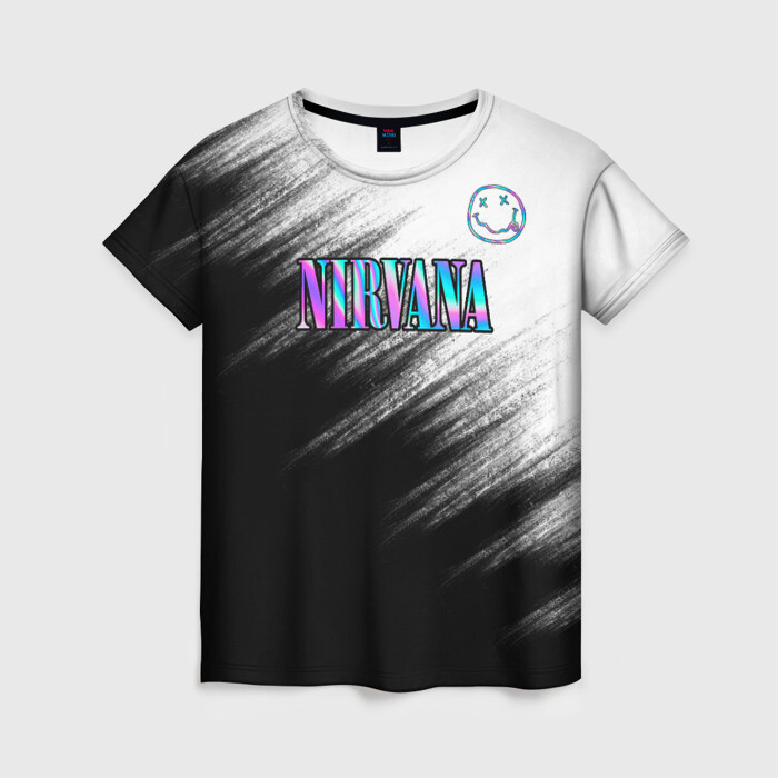 Женская футболка 3D nirvana фото