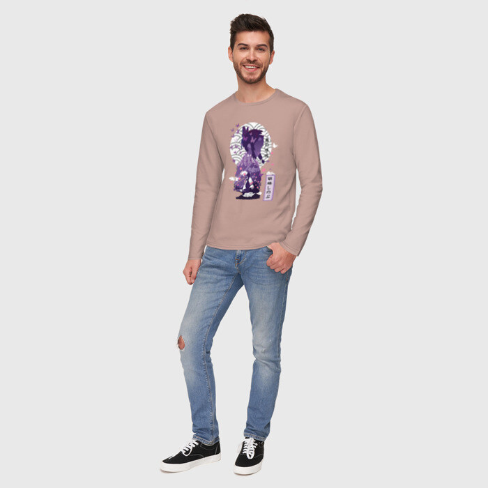 Мужской лонгслив хлопок Шинобу Кочо фото