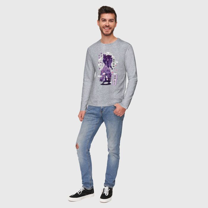 Мужской лонгслив хлопок Шинобу Кочо фото