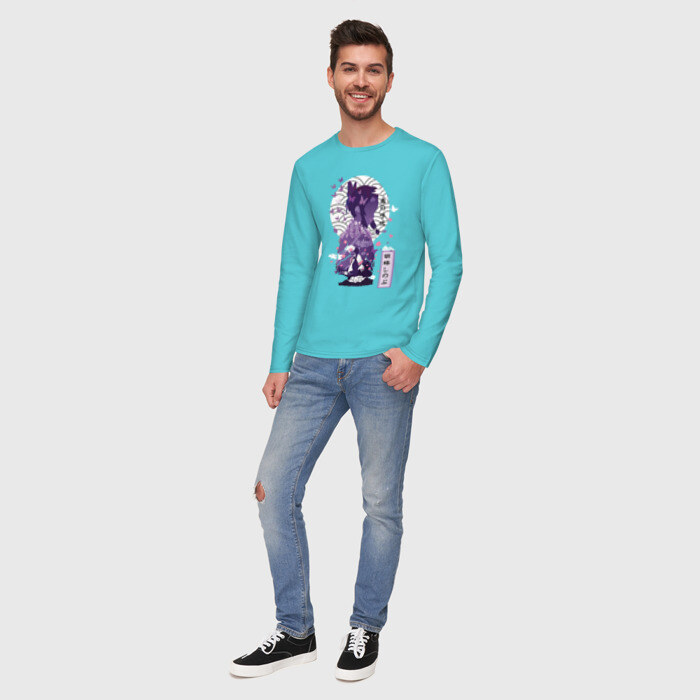 Мужской лонгслив хлопок Шинобу Кочо фото