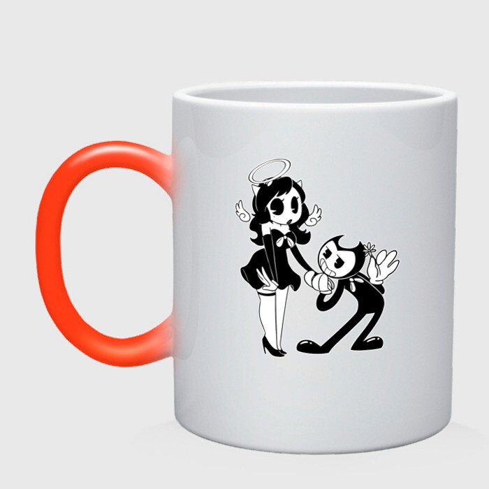 Кружка хамелеон Bendy And The Ink Machine фото