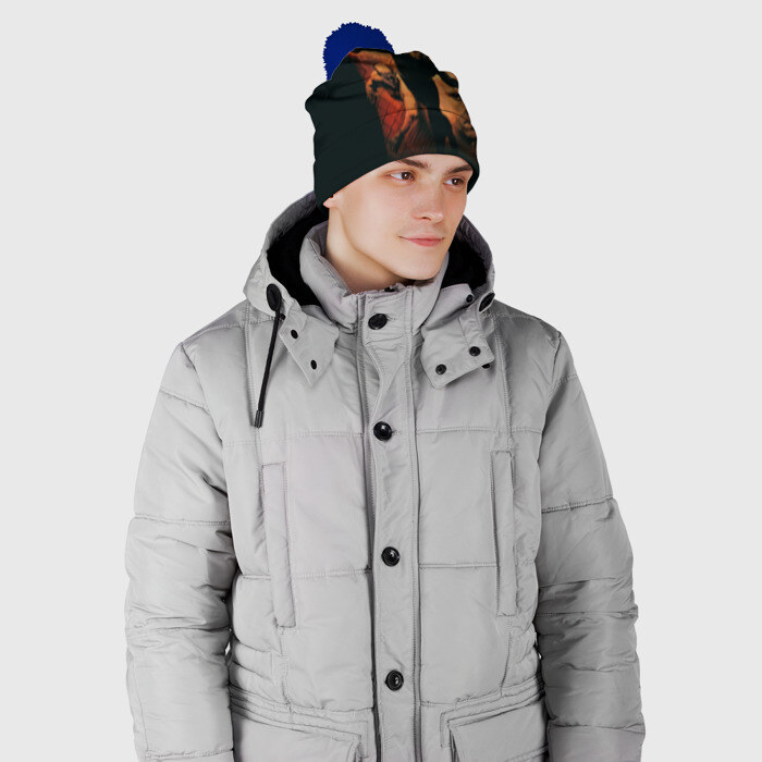 Шапка 3D c помпоном Федор Емельяненко Император фото