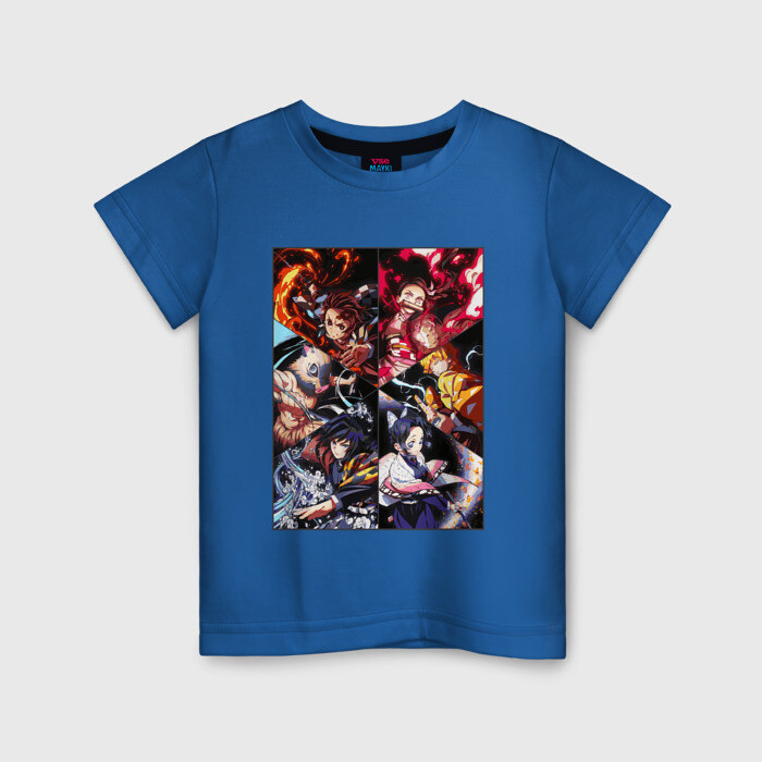 Детская футболка хлопок КЛИНОК РАССЕКАЮЩИЙ ДЕМОНОВ фото