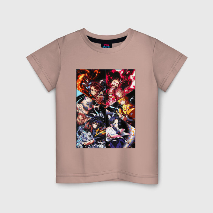 Детская футболка хлопок КЛИНОК РАССЕКАЮЩИЙ ДЕМОНОВ фото