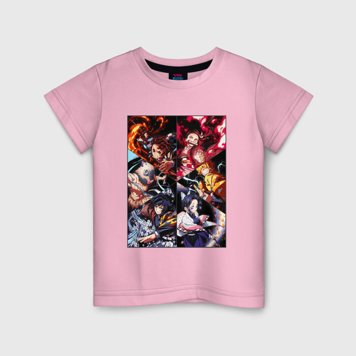 Детская футболка хлопок КЛИНОК РАССЕКАЮЩИЙ ДЕМОНОВ фото