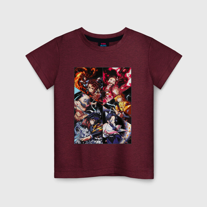 Детская футболка хлопок КЛИНОК РАССЕКАЮЩИЙ ДЕМОНОВ фото