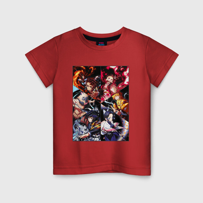 Детская футболка хлопок КЛИНОК РАССЕКАЮЩИЙ ДЕМОНОВ фото