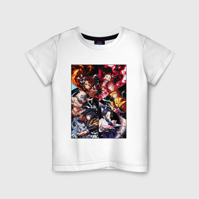 Детская футболка хлопок КЛИНОК РАССЕКАЮЩИЙ ДЕМОНОВ фото