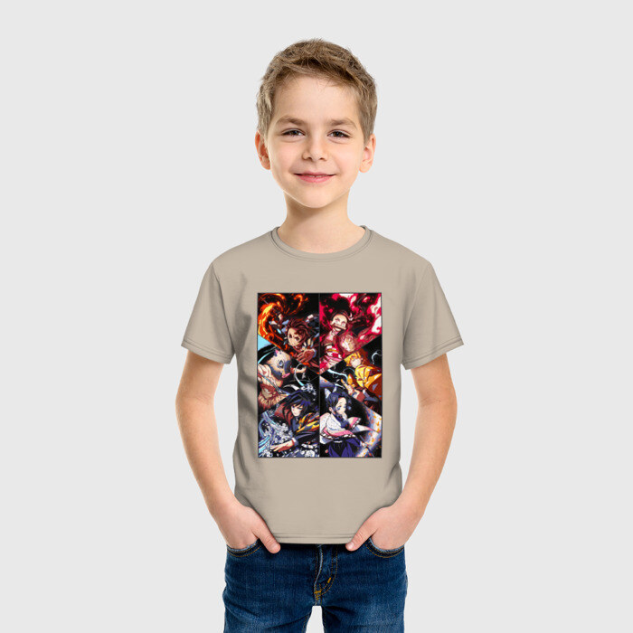 Детская футболка хлопок КЛИНОК РАССЕКАЮЩИЙ ДЕМОНОВ фото