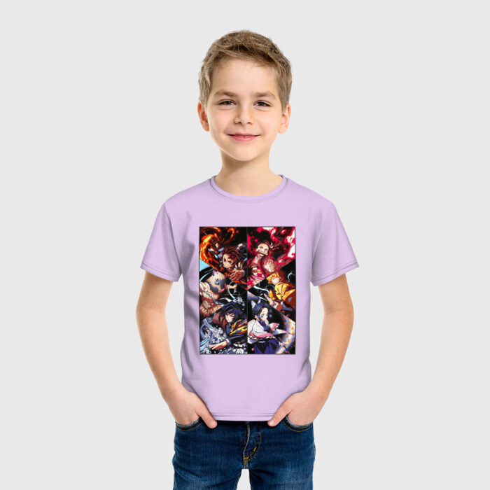 Детская футболка хлопок КЛИНОК РАССЕКАЮЩИЙ ДЕМОНОВ фото