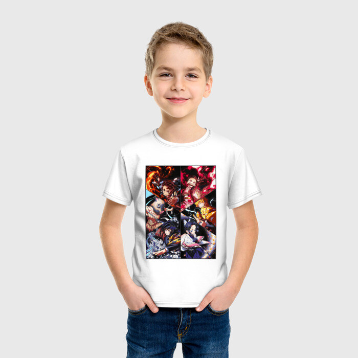 Детская футболка хлопок КЛИНОК РАССЕКАЮЩИЙ ДЕМОНОВ фото