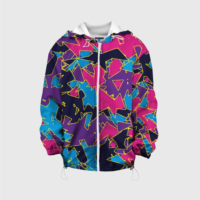 Детская куртка 3D Геометрическая абстракция фото
