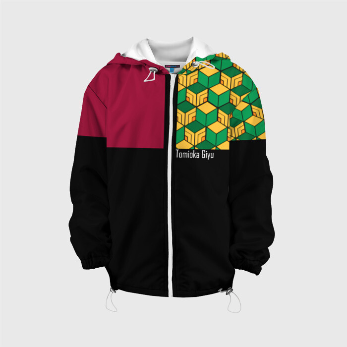 Детская куртка 3D Гию Томиока Kimetsu no Yaiba фото
