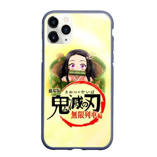 Чехол для iPhone 11 Pro матовый Незуко Камадо Kimetsu no Yaiba фото