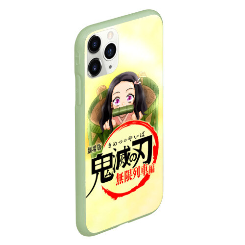 Чехол для iPhone 11 Pro матовый Незуко Камадо Kimetsu no Yaiba фото