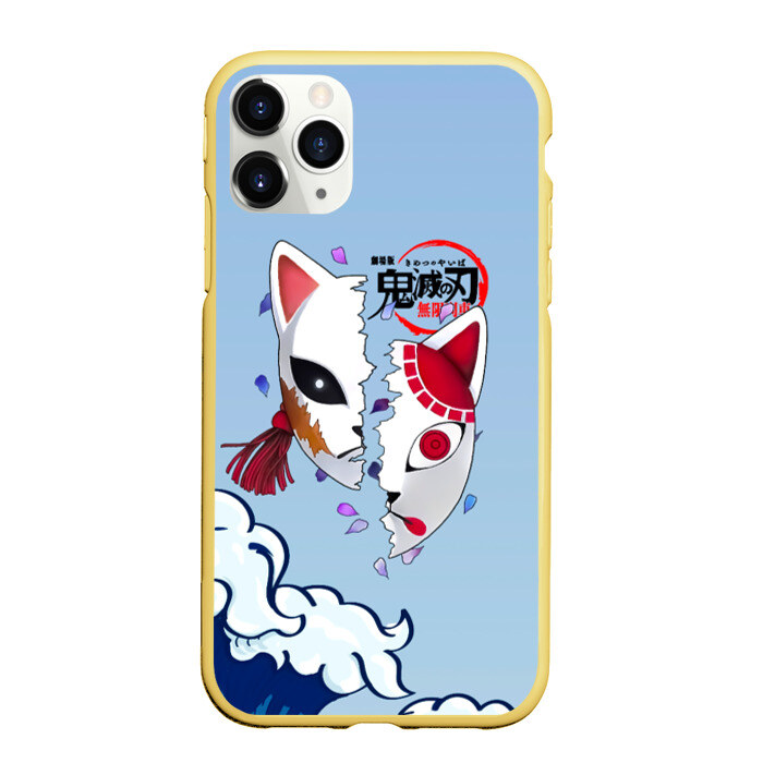 Чехол для iPhone 11 Pro матовый Маски из Клинок, рассекающий демонов фото