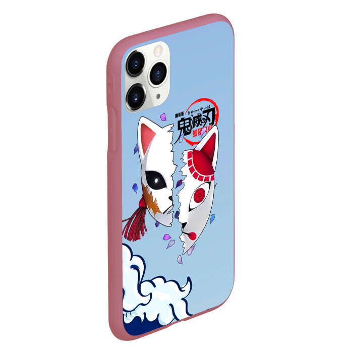 Чехол для iPhone 11 Pro матовый Маски из Клинок, рассекающий демонов фото