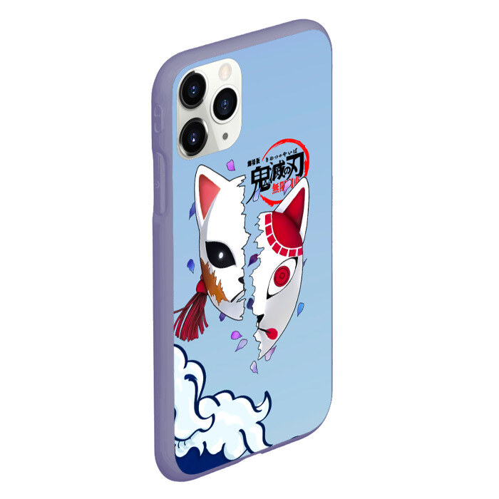 Чехол для iPhone 11 Pro матовый Маски из Клинок, рассекающий демонов фото