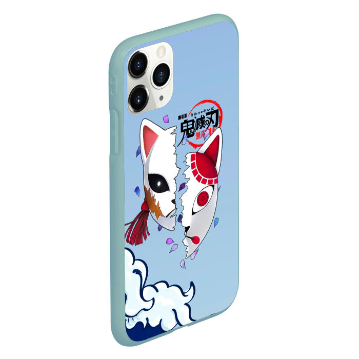 Чехол для iPhone 11 Pro матовый Маски из Клинок, рассекающий демонов фото