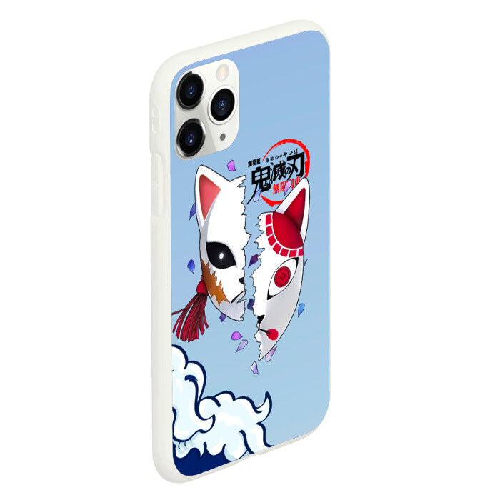 Чехол для iPhone 11 Pro матовый Маски из Клинок, рассекающий демонов фото