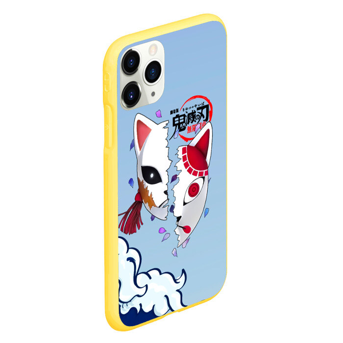 Чехол для iPhone 11 Pro матовый Маски из Клинок, рассекающий демонов фото