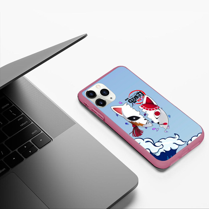 Чехол для iPhone 11 Pro матовый Маски из Клинок, рассекающий демонов фото