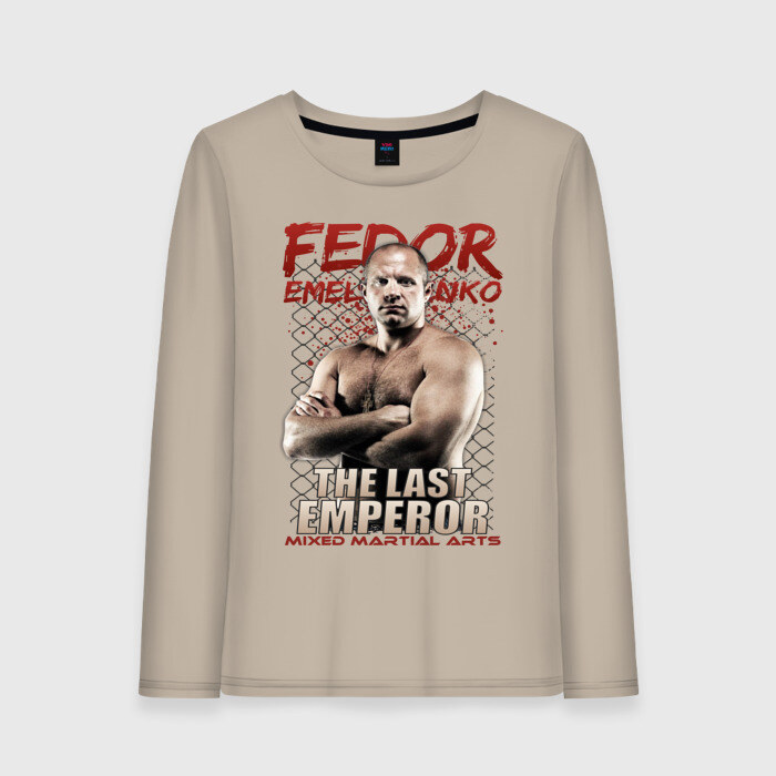Женский лонгслив хлопок ФЕДОР ЕМЕЛЬЯНЕНКО фото