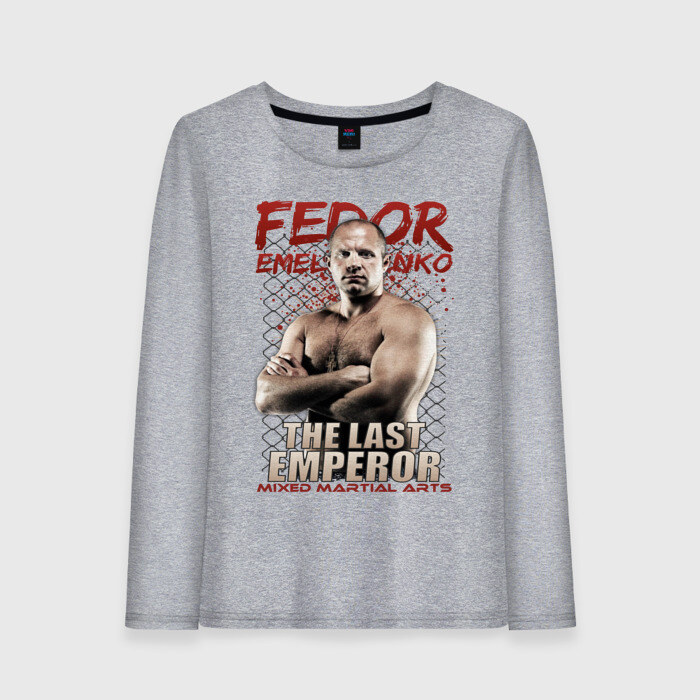 Женский лонгслив хлопок ФЕДОР ЕМЕЛЬЯНЕНКО фото