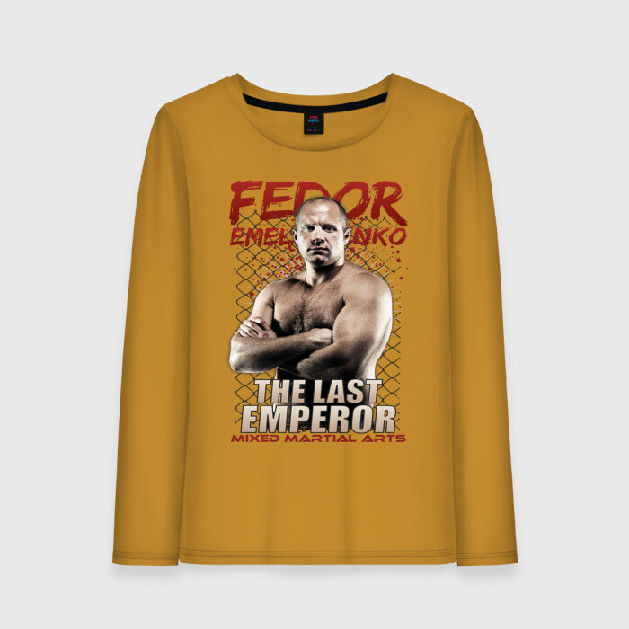 Женский лонгслив хлопок ФЕДОР ЕМЕЛЬЯНЕНКО фото