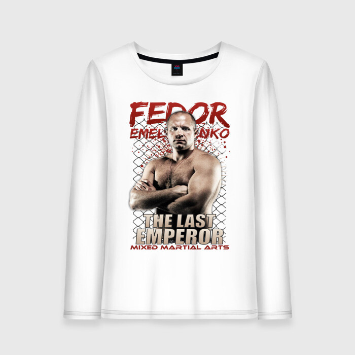 Женский лонгслив хлопок ФЕДОР ЕМЕЛЬЯНЕНКО фото